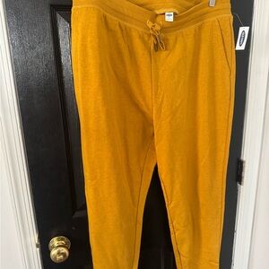Old Navy Mustard Yellow Jogger Pants
